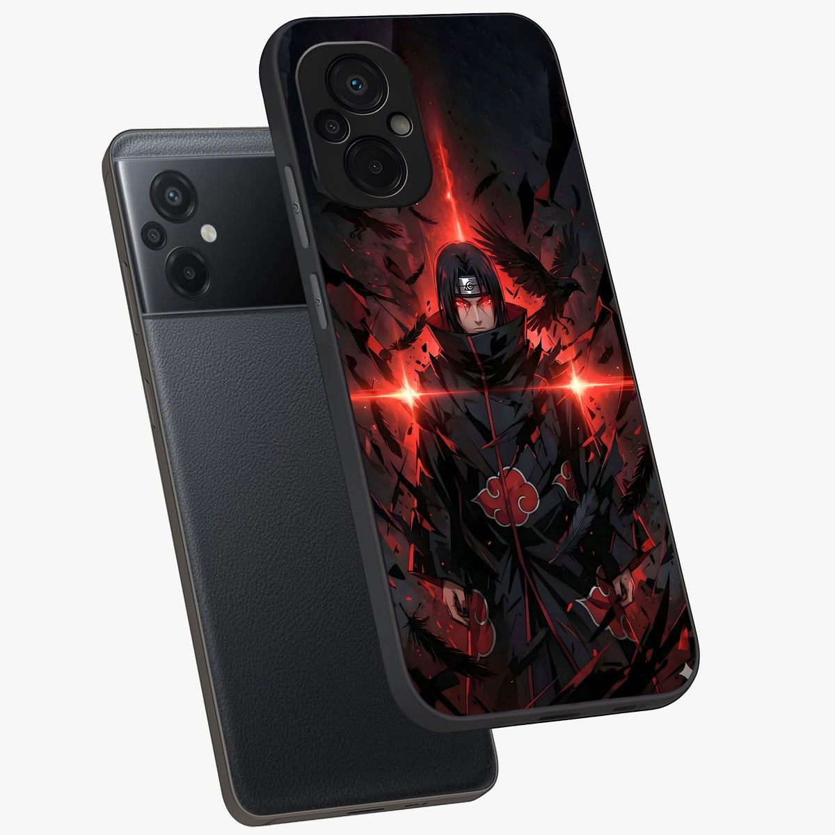 Focused Blade Discipline Glass Case displayed in angled mockup highlighting clean minimal text artwork with modern aesthetic style.