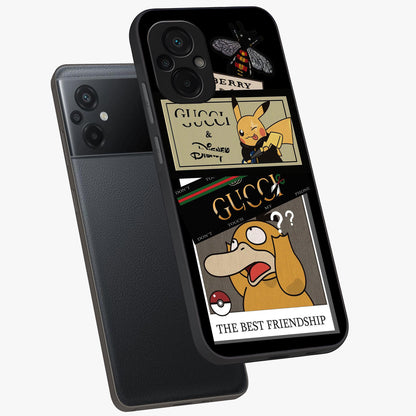 Gucci Play Mashup Glass Case displayed in angled mockup highlighting stylish fashion mashup design with bold aesthetic.