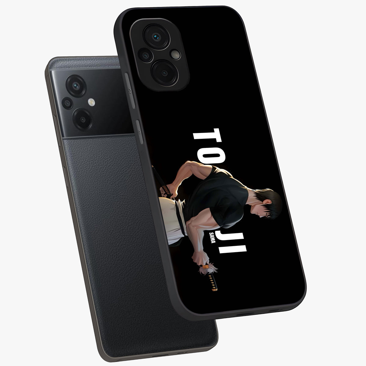 Midnight Blade Resolve Glass Case displayed in angled mockup highlighting powerful blade illustration with dramatic dark aesthetic.
