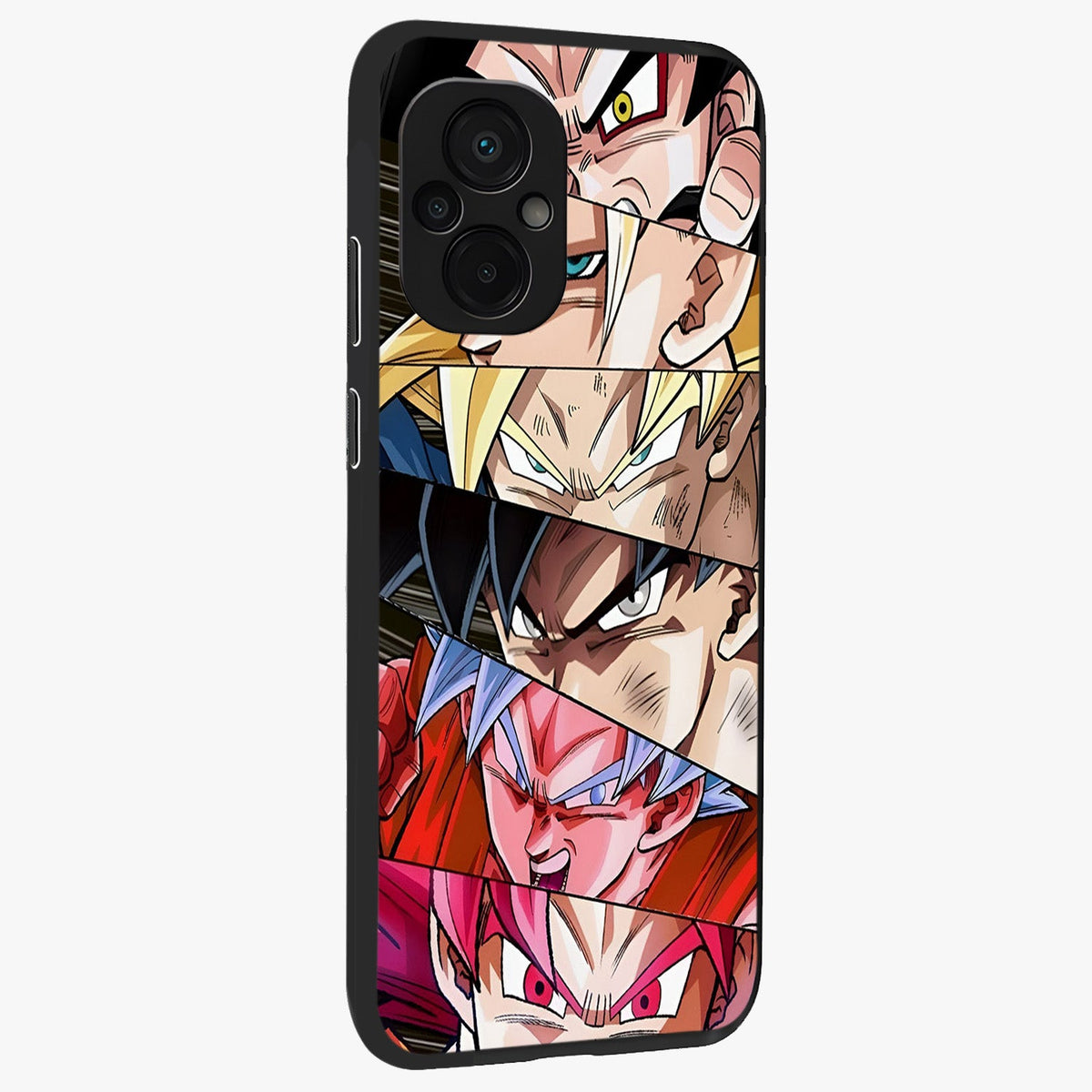 Anime Character Glass Case upright view showcasing expressive anime artwork with bold graphic style.