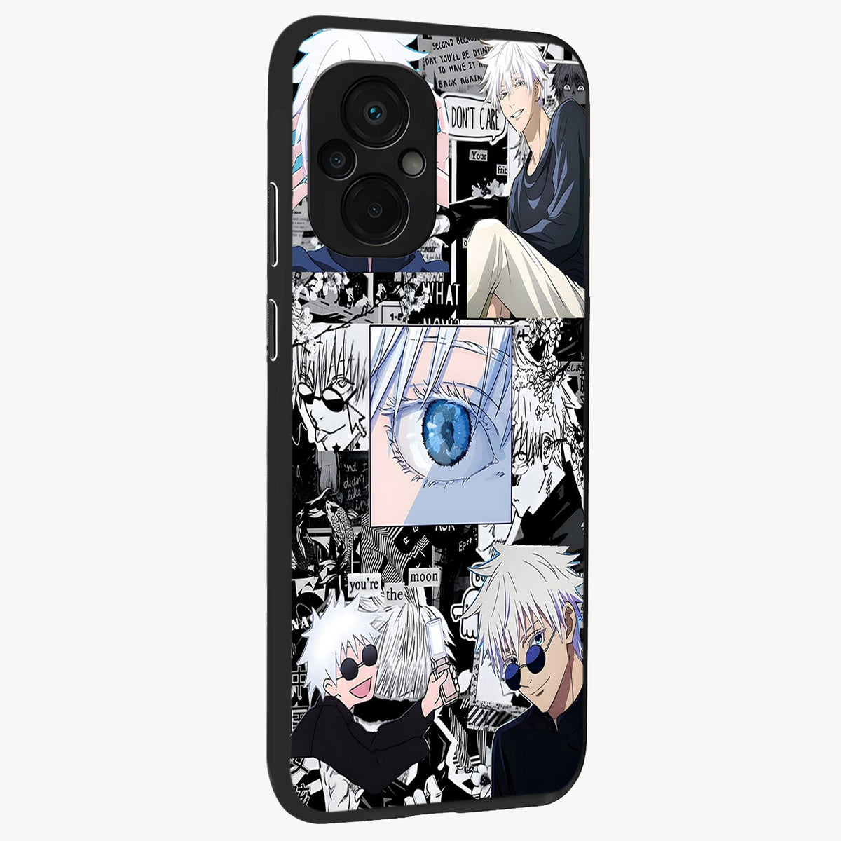 Infinity Sorcerer Chaos Glass Case upright view showcasing dramatic sorcerer artwork with chaotic mystical theme.