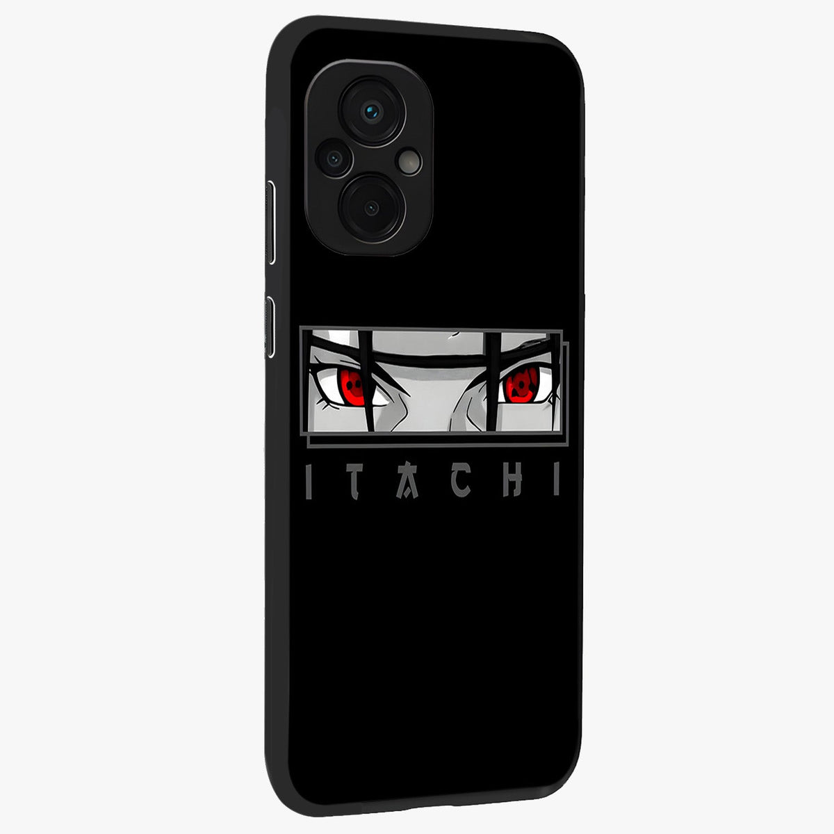 Scarlet Gaze Dominance Glass Case upright view showcasing powerful dramatic artwork with dominant artistic theme.