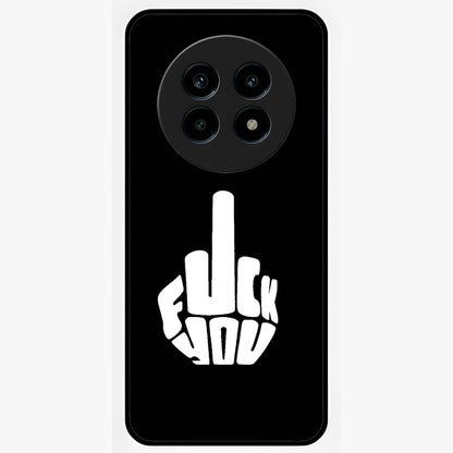 Rebel Mode On Glass Case showing flat back view with bold rebellious typography artwork and glossy glass finish.