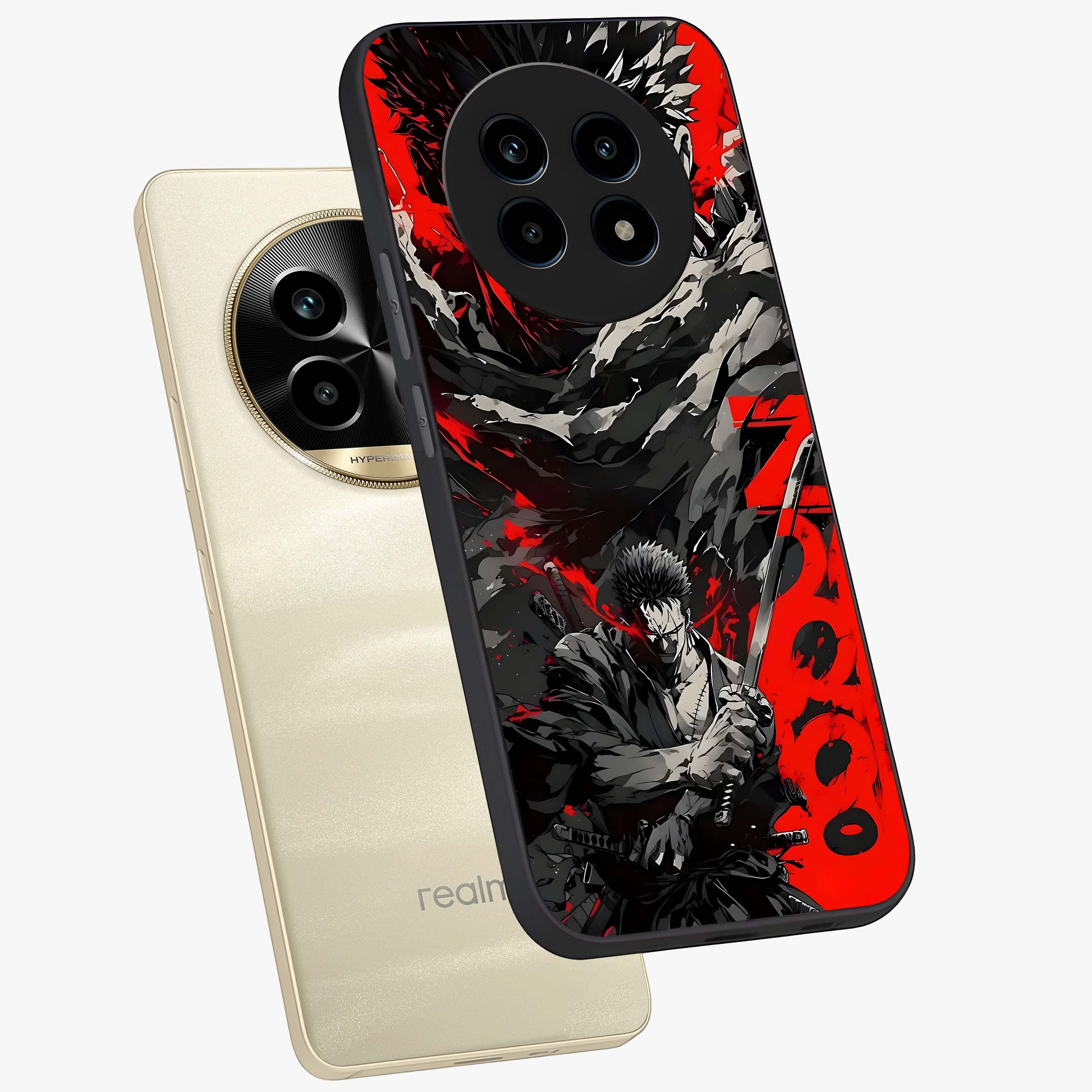 Demon Sword Resolve Glass Case displayed in angled mockup highlighting powerful demon sword illustration with dark fantasy aesthetic.