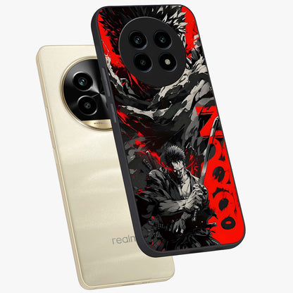Demon Sword Resolve Glass Case displayed in angled mockup highlighting powerful demon sword illustration with dark fantasy aesthetic.