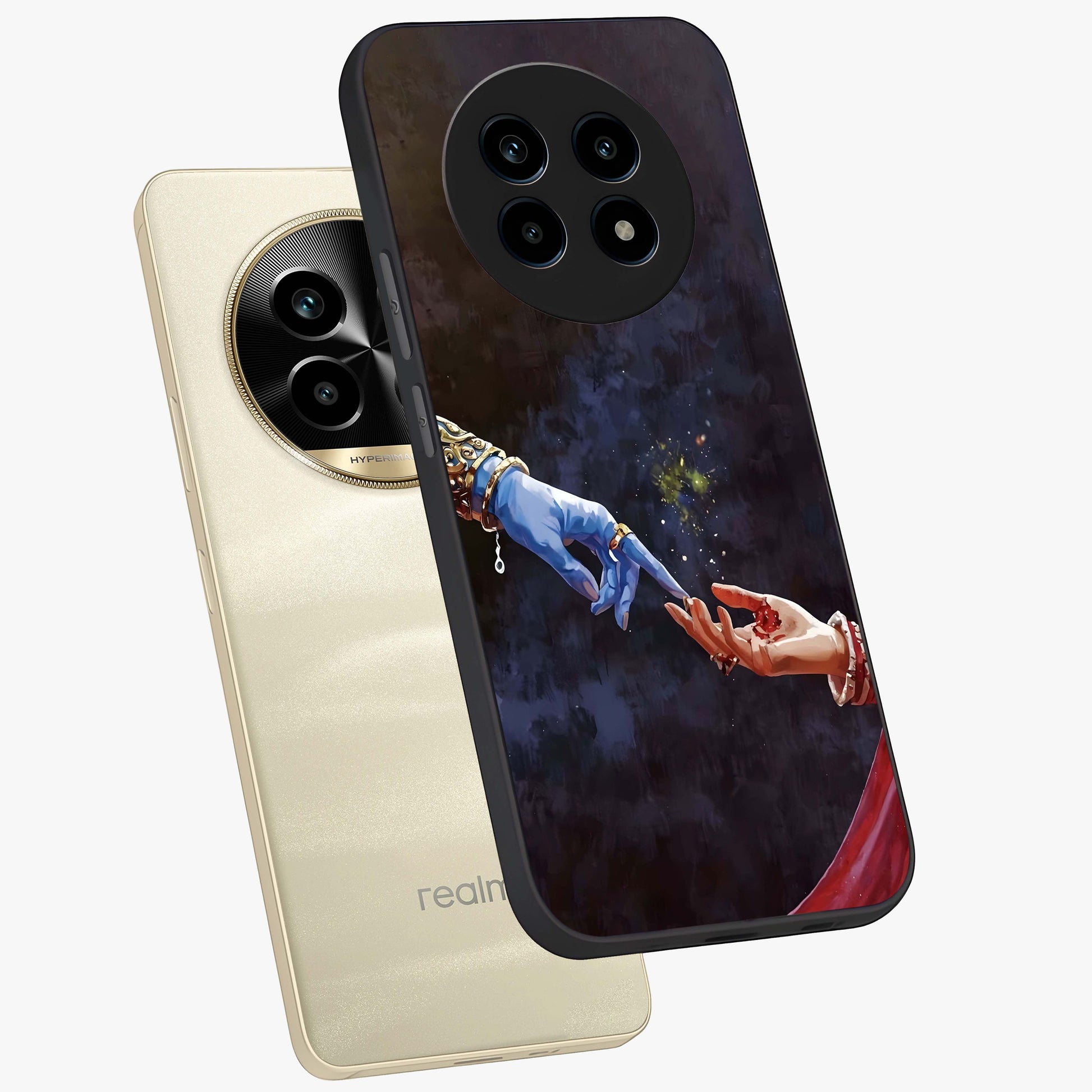 Divine Touch Eternal Glass Case displayed in angled mockup highlighting elegant divine inspired design with calm aesthetic style.