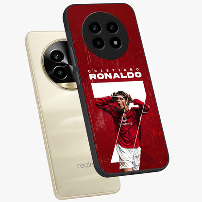 Goal Celebration Legacy Glass Case displayed in angled mockup highlighting energetic sports celebration design with bold athletic theme.