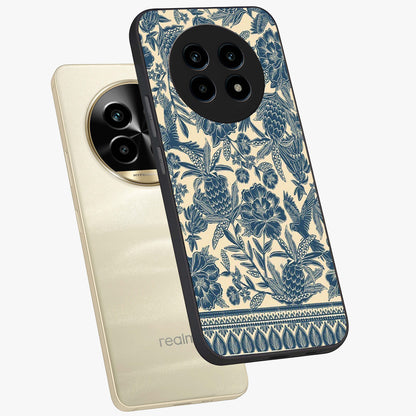 Heirloom Wild Bloom Glass Case displayed in angled mockup highlighting botanical bloom design with classic aesthetic style.