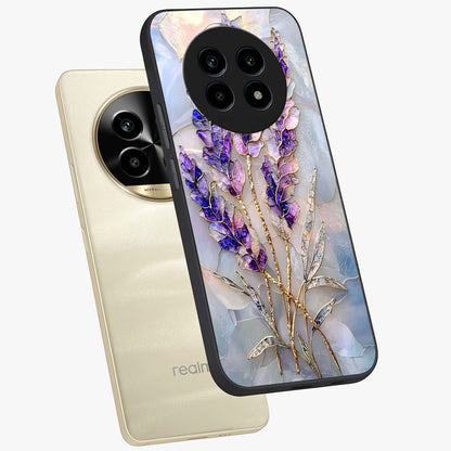 Lavender Dream Glow Glass Case displayed in angled mockup highlighting dreamy purple glow design with soft artistic style.