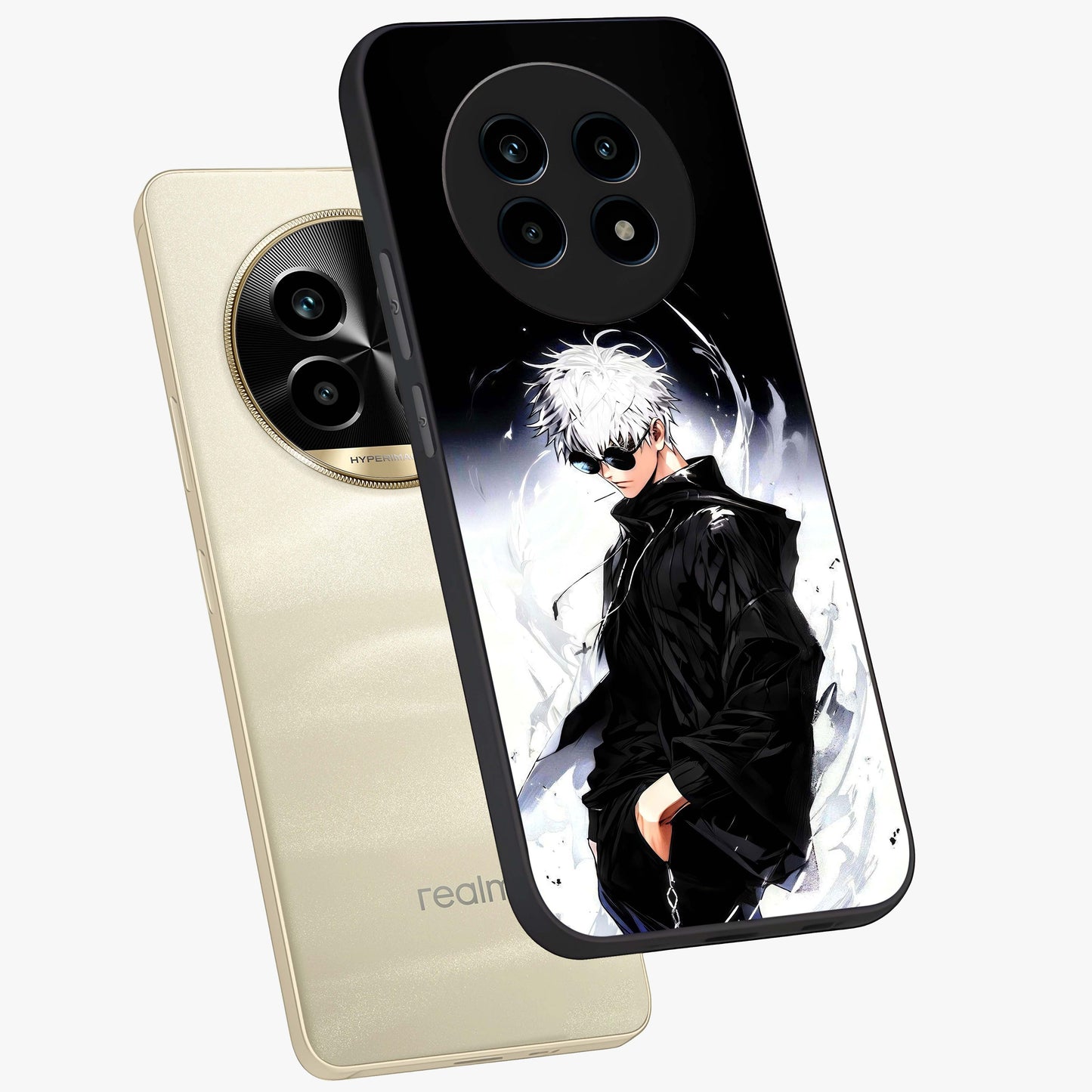 Limitless Shadow King Glass Case displayed in angled mockup highlighting dramatic dark hero design with intense aesthetic.