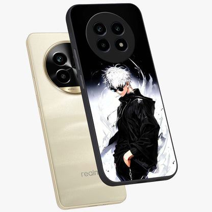 Limitless Shadow King Glass Case displayed in angled mockup highlighting dramatic dark hero design with intense aesthetic.