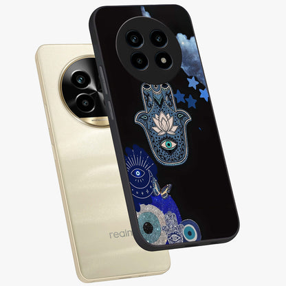 Mystic Hand Aura Glass Case displayed in angled mockup highlighting magical aura design with spiritual aesthetic style.