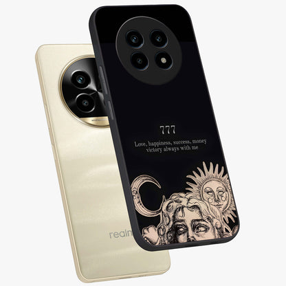 Mystic Victory Aura Glass Case displayed in angled mockup highlighting energetic aura design with bold mystical aesthetic.