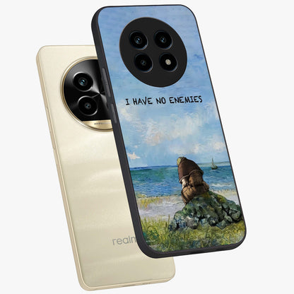 Peace Beyond War Glass Case displayed in angled mockup highlighting meaningful message design with artistic aesthetic style.