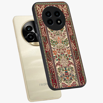 Persian Inspired Glass Case displayed in angled mockup highlighting intricate traditional design with elegant cultural aesthetic.