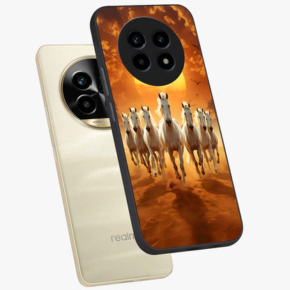 Wild Sunset Majesty Glass Case displayed in angled mockup highlighting vibrant sunset sky design with scenic aesthetic.