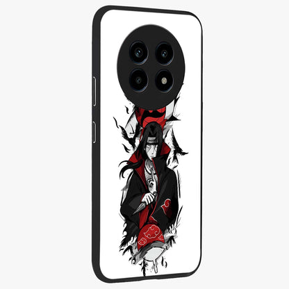 Itachi Limited Edition Naruto Anime Glass Case upright view showcasing intense anime artwork with powerful character theme.