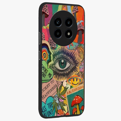 Mystic Eye Wonderland Glass Case upright view showcasing symbolic eye artwork with mysterious fantasy theme.