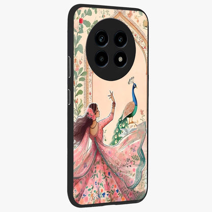 Royal Grace Muse Glass Case upright view showcasing stylish artistic artwork with sophisticated royal theme.