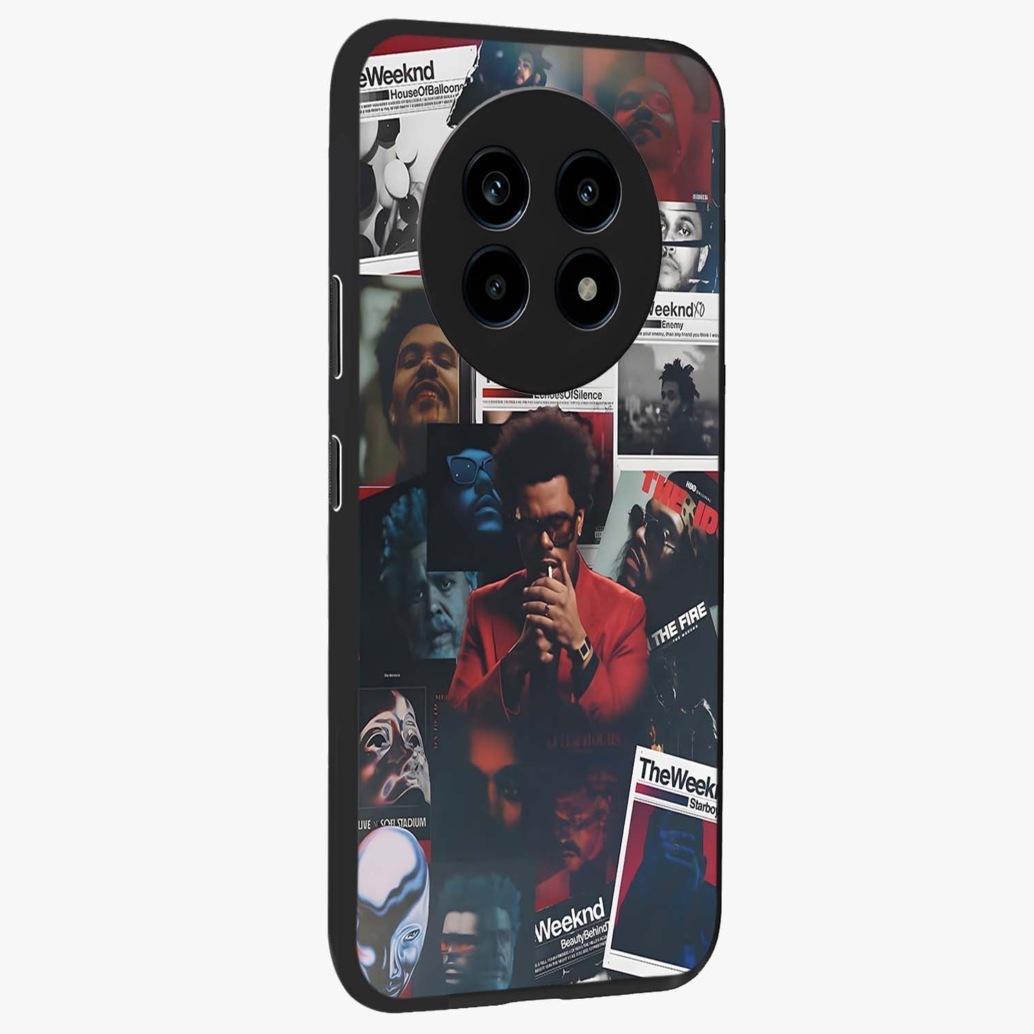 The Weeknd Glass Case upright view showcasing bold music themed artwork with contemporary artistic style.