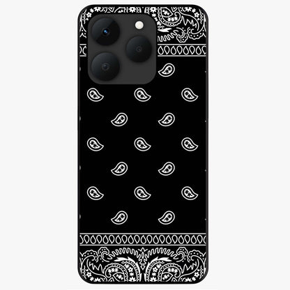 Retro Rebel Threads Glass Case showing flat back view with vintage street style artwork and glossy glass finish.