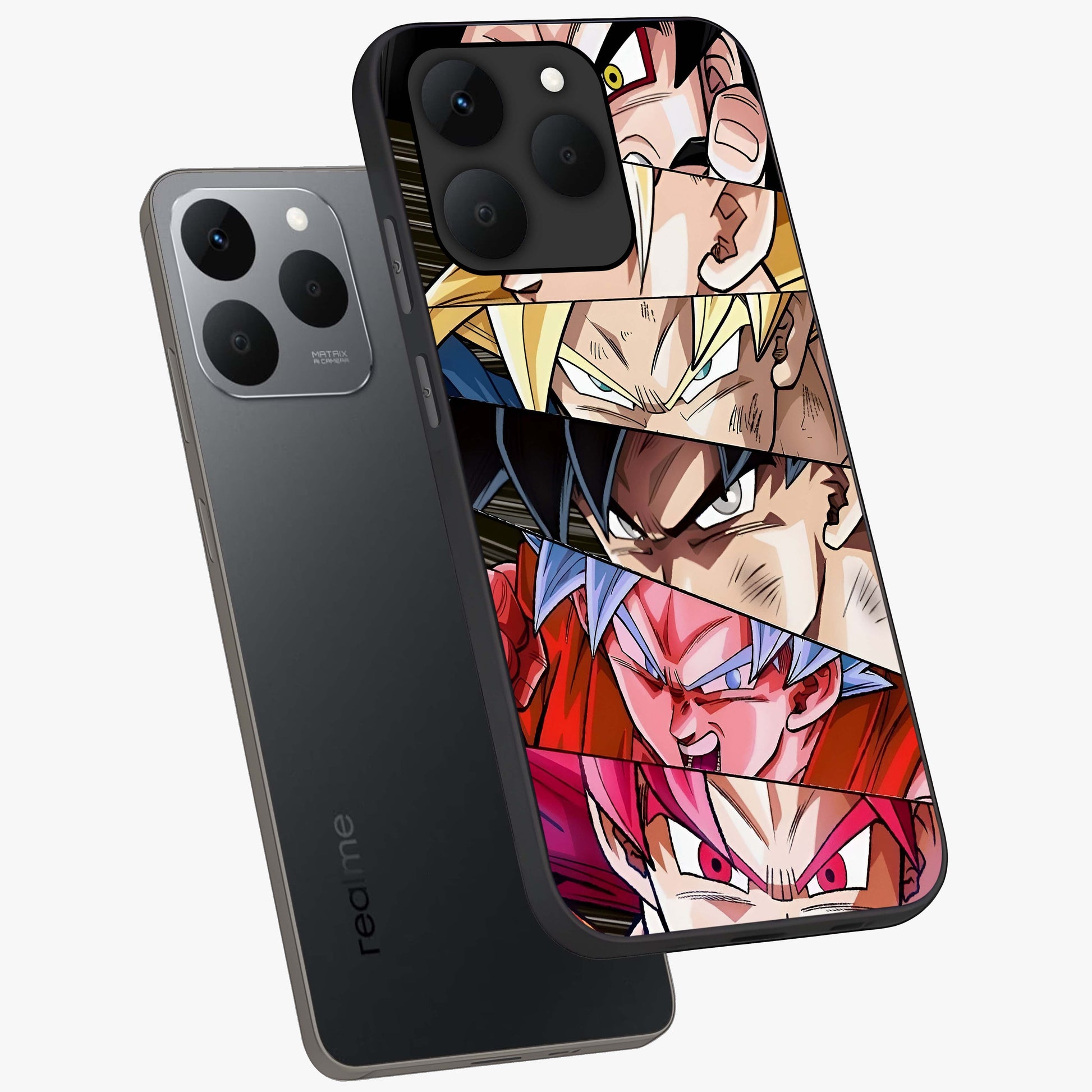 Anime Character Glass Case displayed in angled mockup highlighting colorful anime character illustration.