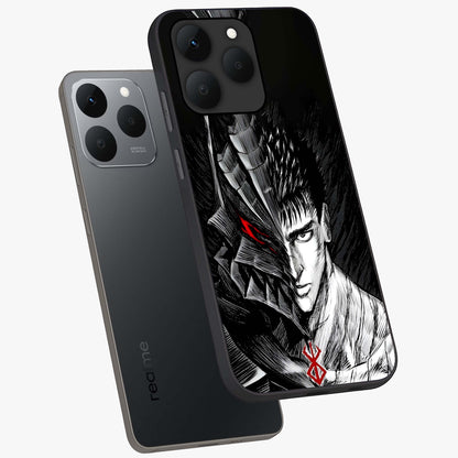 Berserker Blood Oath Glass Case displayed in angled mockup highlighting dark fantasy graphic design and powerful theme.