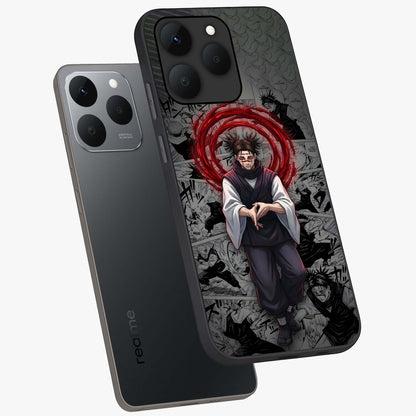 Cursed Ritual Ascension Glass Case displayed in angled mockup highlighting mystical ritual illustration with supernatural aesthetic.