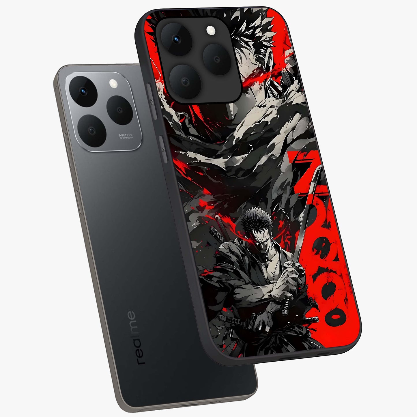 Demon Sword Resolve Glass Case displayed in angled mockup highlighting powerful demon sword illustration with dark fantasy aesthetic.