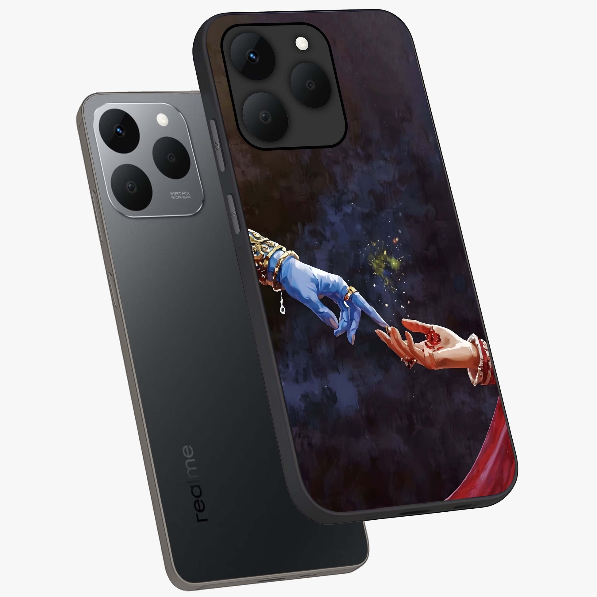 Divine Touch Eternal Glass Case displayed in angled mockup highlighting elegant divine inspired design with calm aesthetic style.