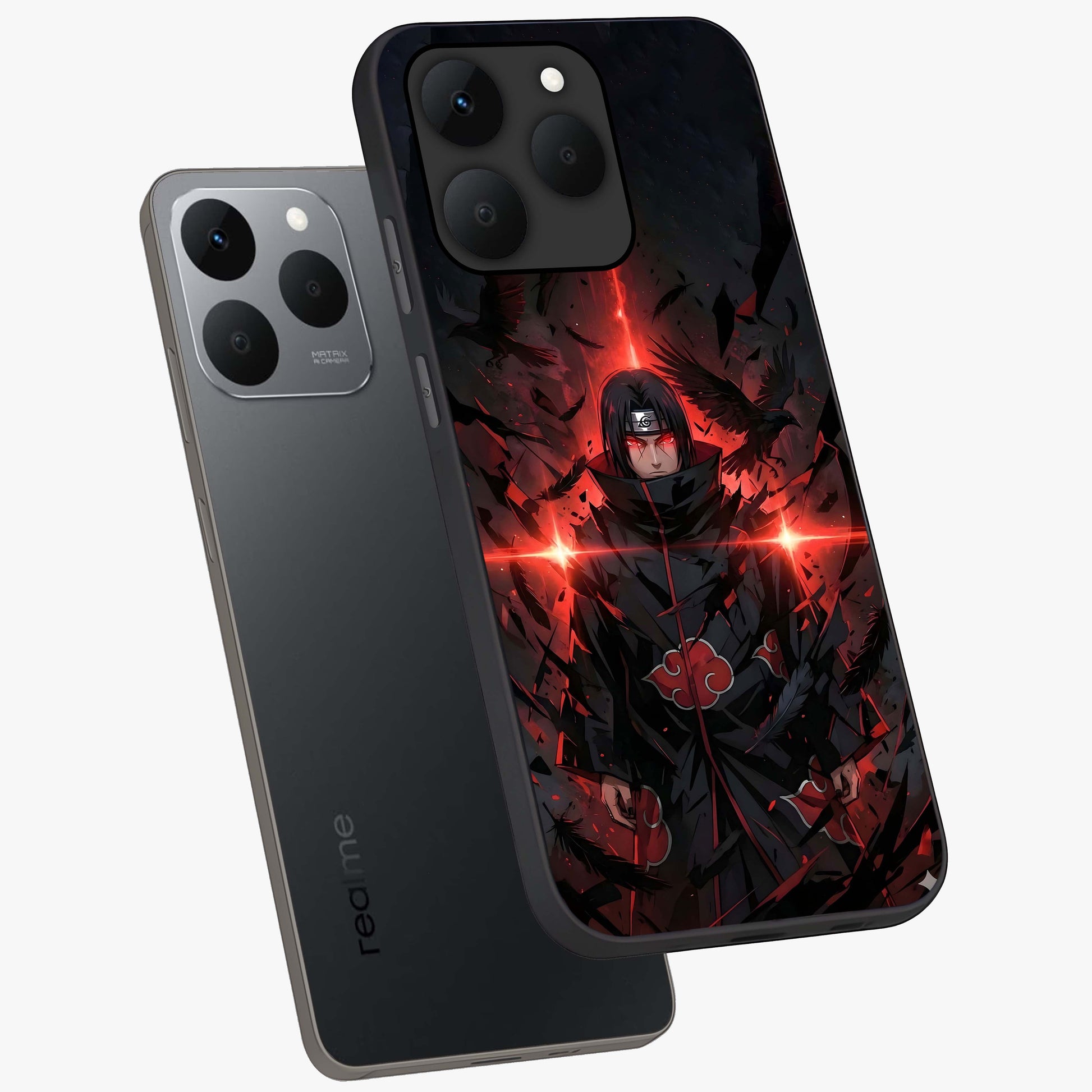 Focused Blade Discipline Glass Case displayed in angled mockup highlighting clean minimal text artwork with modern aesthetic style.
