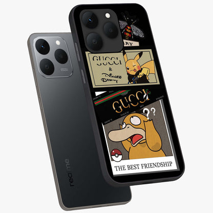 Gucci Play Mashup Glass Case displayed in angled mockup highlighting stylish fashion mashup design with bold aesthetic.