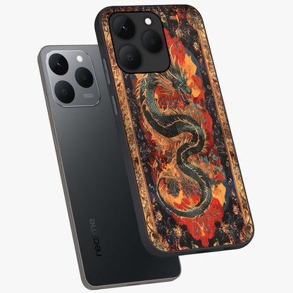 Inferno Dragon Soul Glass Case displayed in angled mockup highlighting powerful dragon illustration with inferno aesthetic.