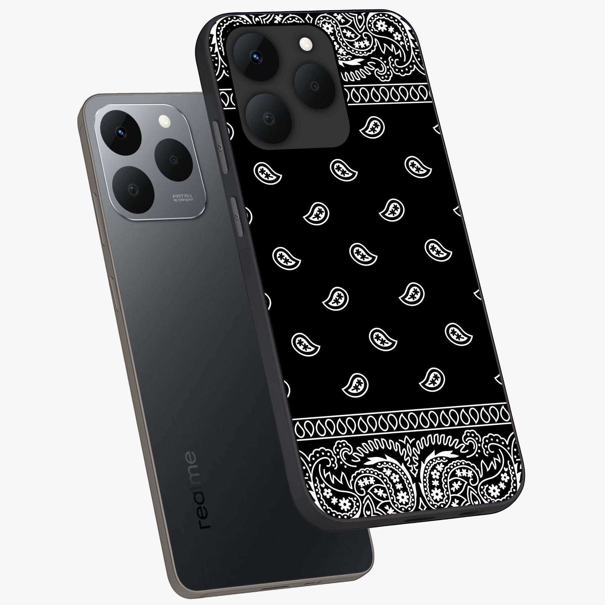 Retro Rebel Threads Glass Case displayed in angled mockup highlighting retro inspired graphic design with rebellious aesthetic.