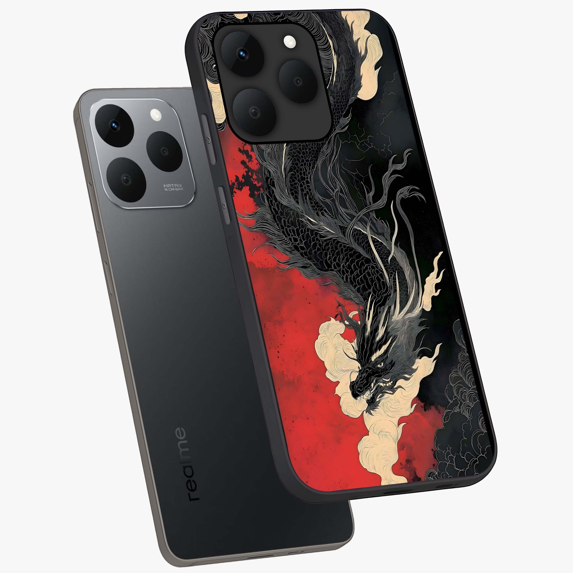 Shadow Dragon Fury Glass Case displayed in angled mockup highlighting powerful dragon illustration with dark fantasy aesthetic.