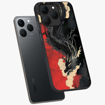 Shadow Dragon Fury Glass Case displayed in angled mockup highlighting powerful dragon illustration with dark fantasy aesthetic.