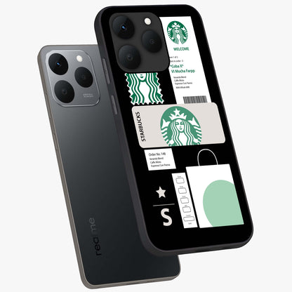Starbucks Mocha Glass Case displayed in angled mockup highlighting stylish mocha themed design with cozy café aesthetic.