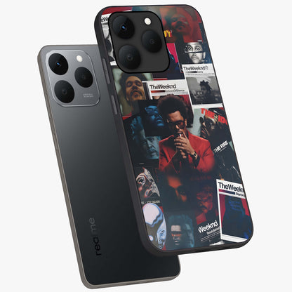 The Weeknd Glass Case displayed in angled mockup highlighting stylish pop culture inspired design with modern aesthetic.