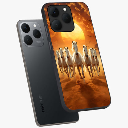 Wild Sunset Majesty Glass Case displayed in angled mockup highlighting vibrant sunset sky design with scenic aesthetic.