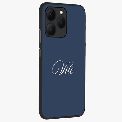 Blue Vintage Floral Pattern Glass Case displayed in angled mockup highlighting classic blue floral pattern and retro aesthetic design.