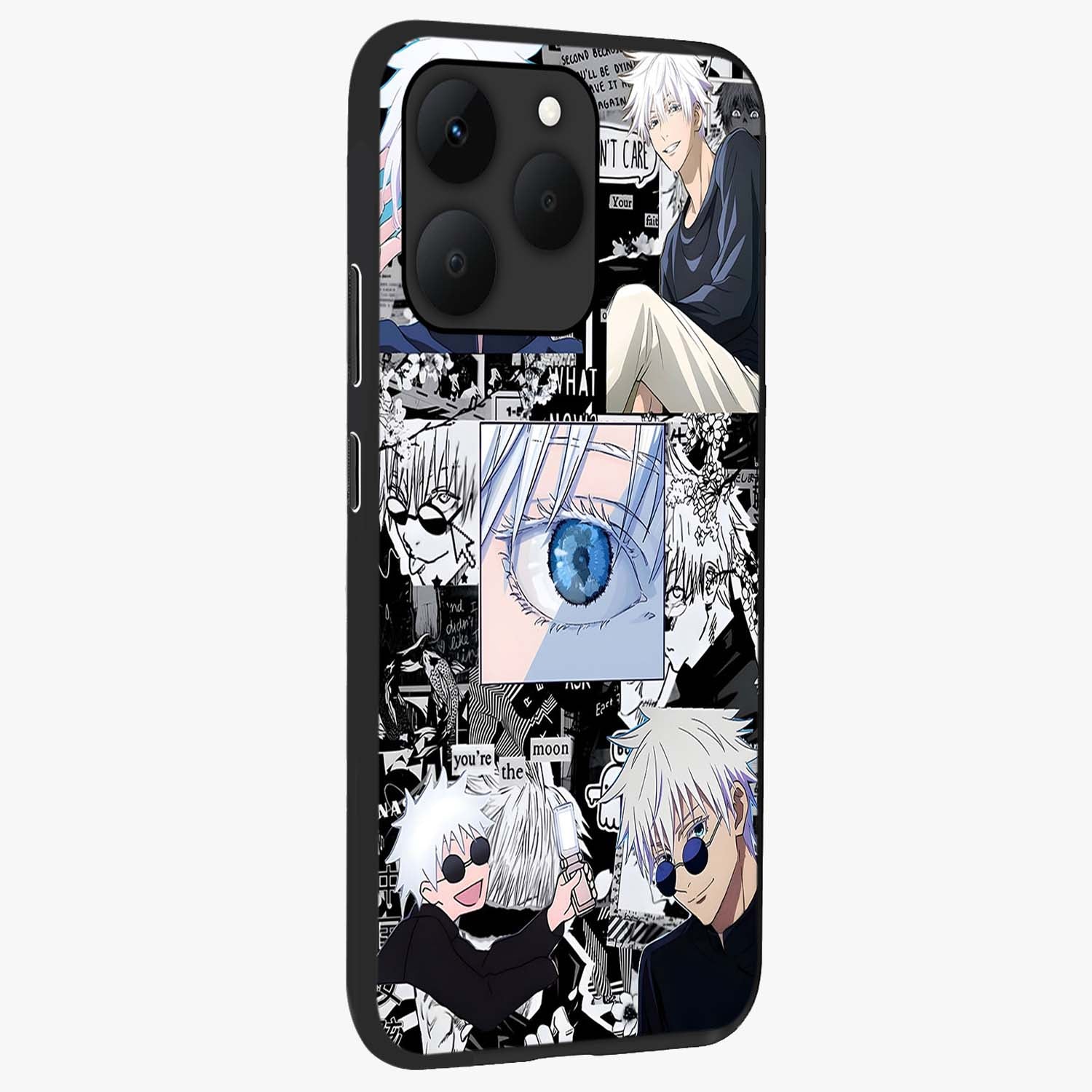 Infinity Sorcerer Chaos Glass Case upright view showcasing dramatic sorcerer artwork with chaotic mystical theme.