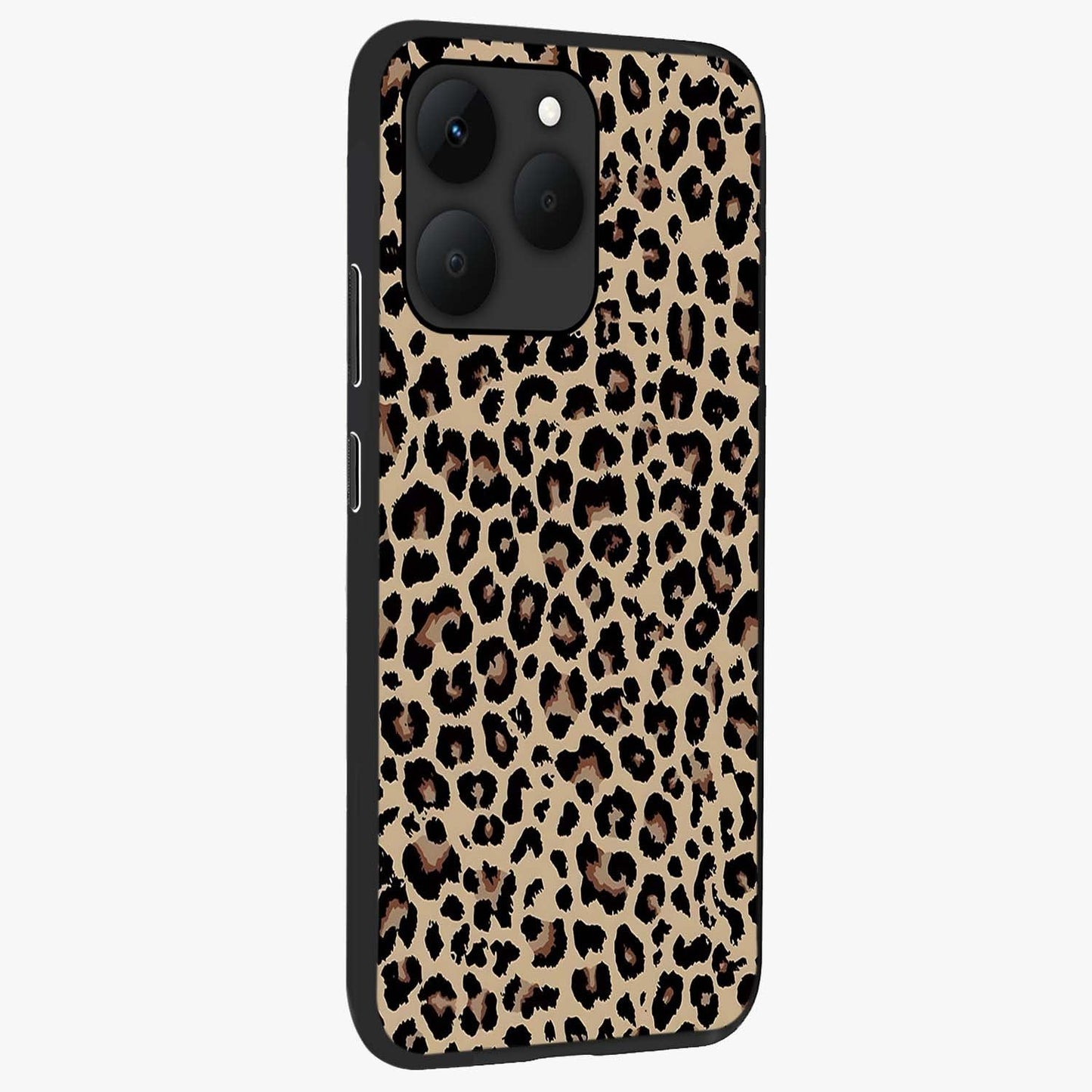 Savage Chic Pattern Glass Case upright view showcasing trendy decorative artwork with edgy fashion theme.