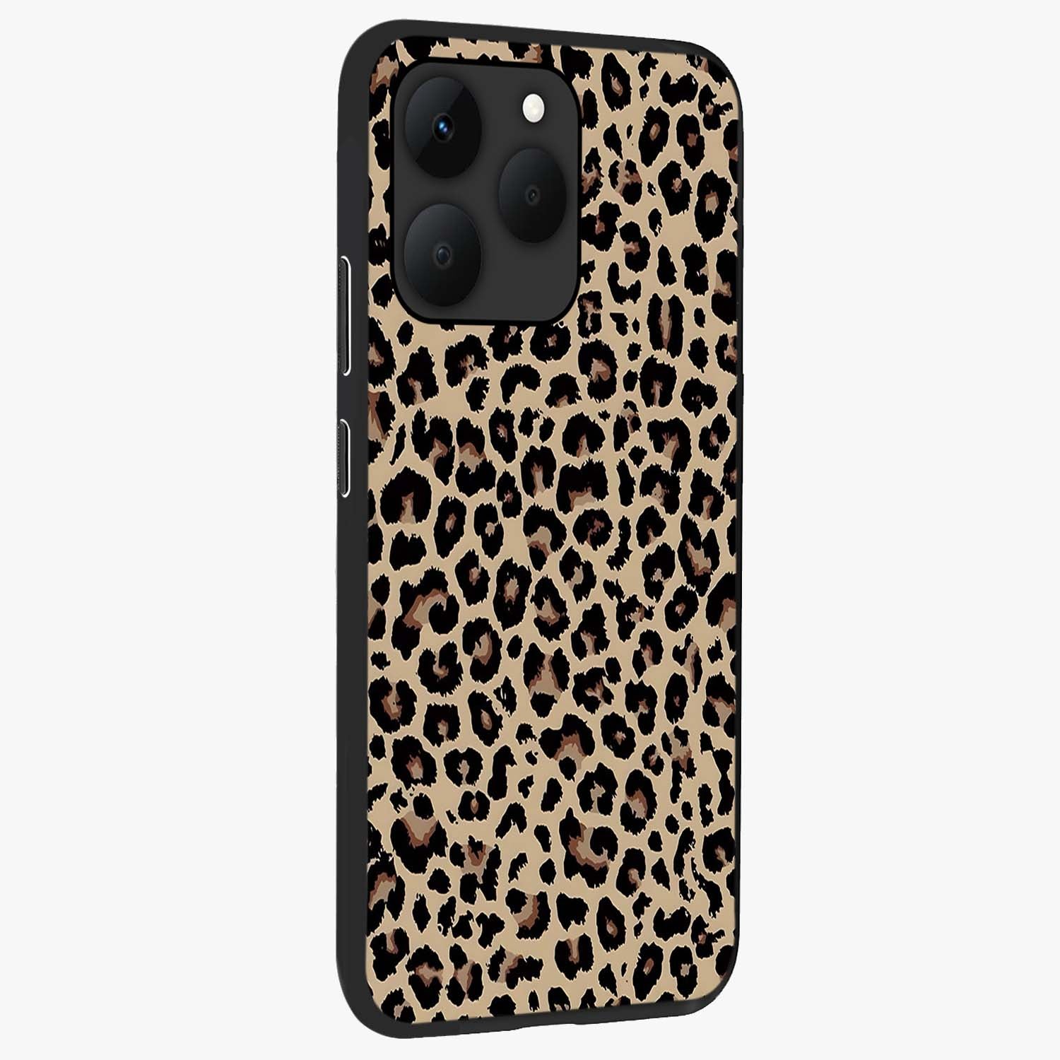 Savage Chic Pattern Glass Case upright view showcasing trendy decorative artwork with edgy fashion theme.