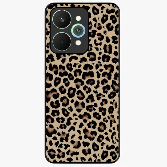 Savage Chic Pattern Glass Case showing flat back view with stylish patterned artwork and glossy glass finish.