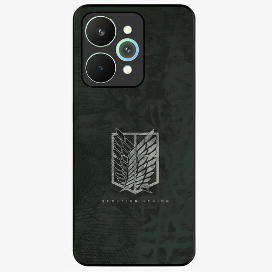 Wings Of Freedom Glass Case showing flat back view with symbolic wings artwork and glossy glass finish.