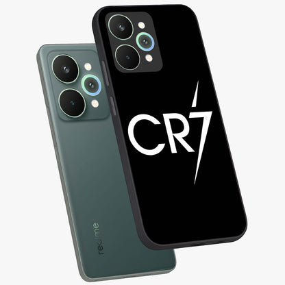 Cr7 Elite Strike Glass Case displayed in angled mockup highlighting powerful sports graphic with bold athletic theme.