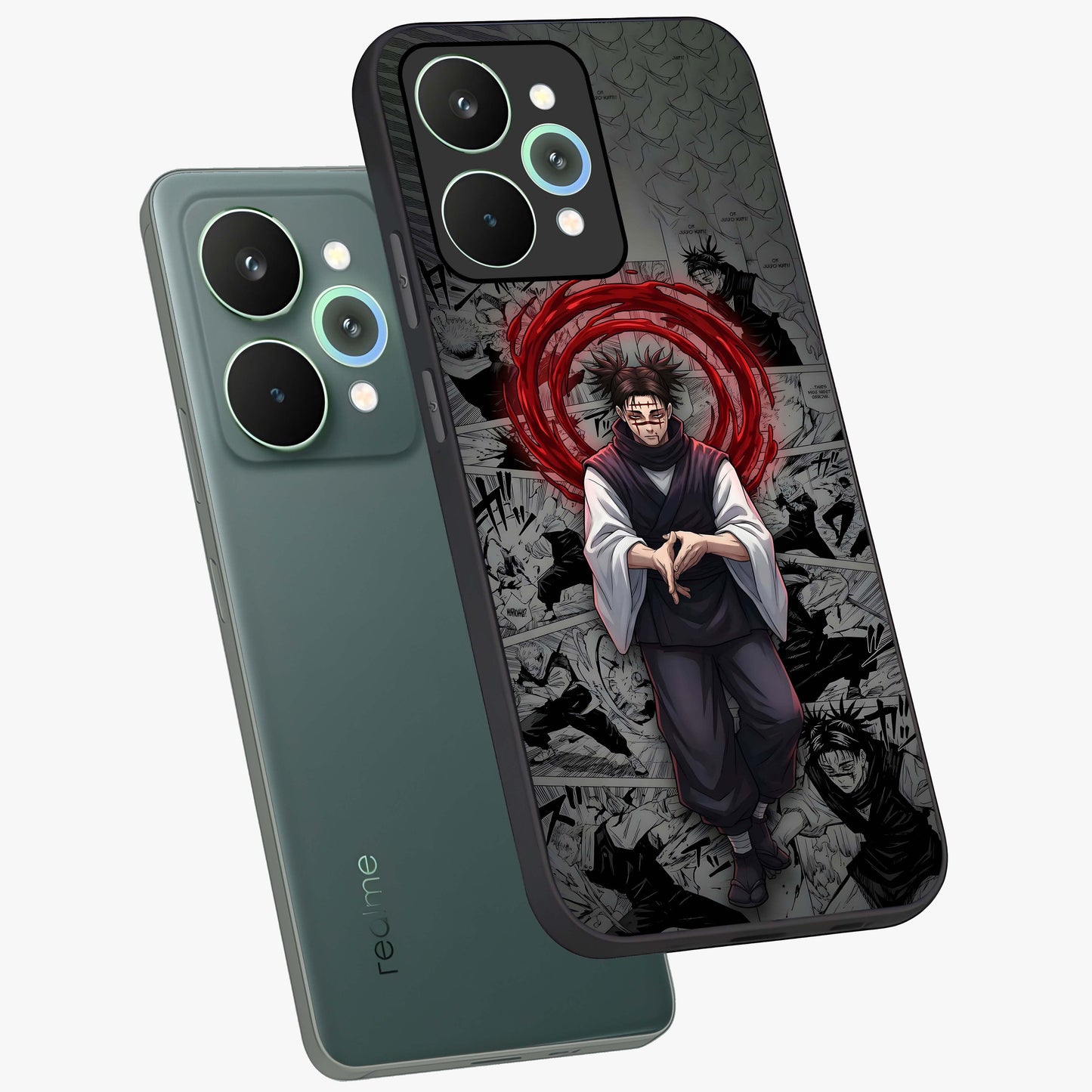 Cursed Ritual Ascension Glass Case displayed in angled mockup highlighting mystical ritual illustration with supernatural aesthetic.