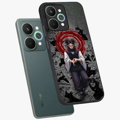 Cursed Ritual Ascension Glass Case displayed in angled mockup highlighting mystical ritual illustration with supernatural aesthetic.