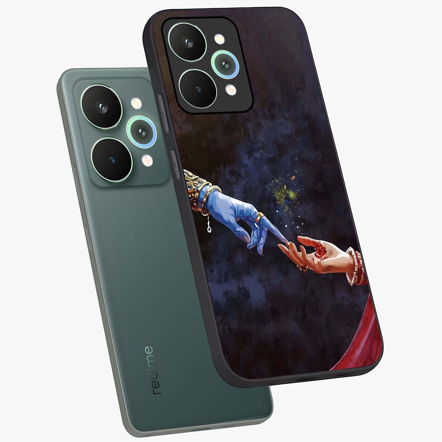 Divine Touch Eternal Glass Case displayed in angled mockup highlighting elegant divine inspired design with calm aesthetic style.