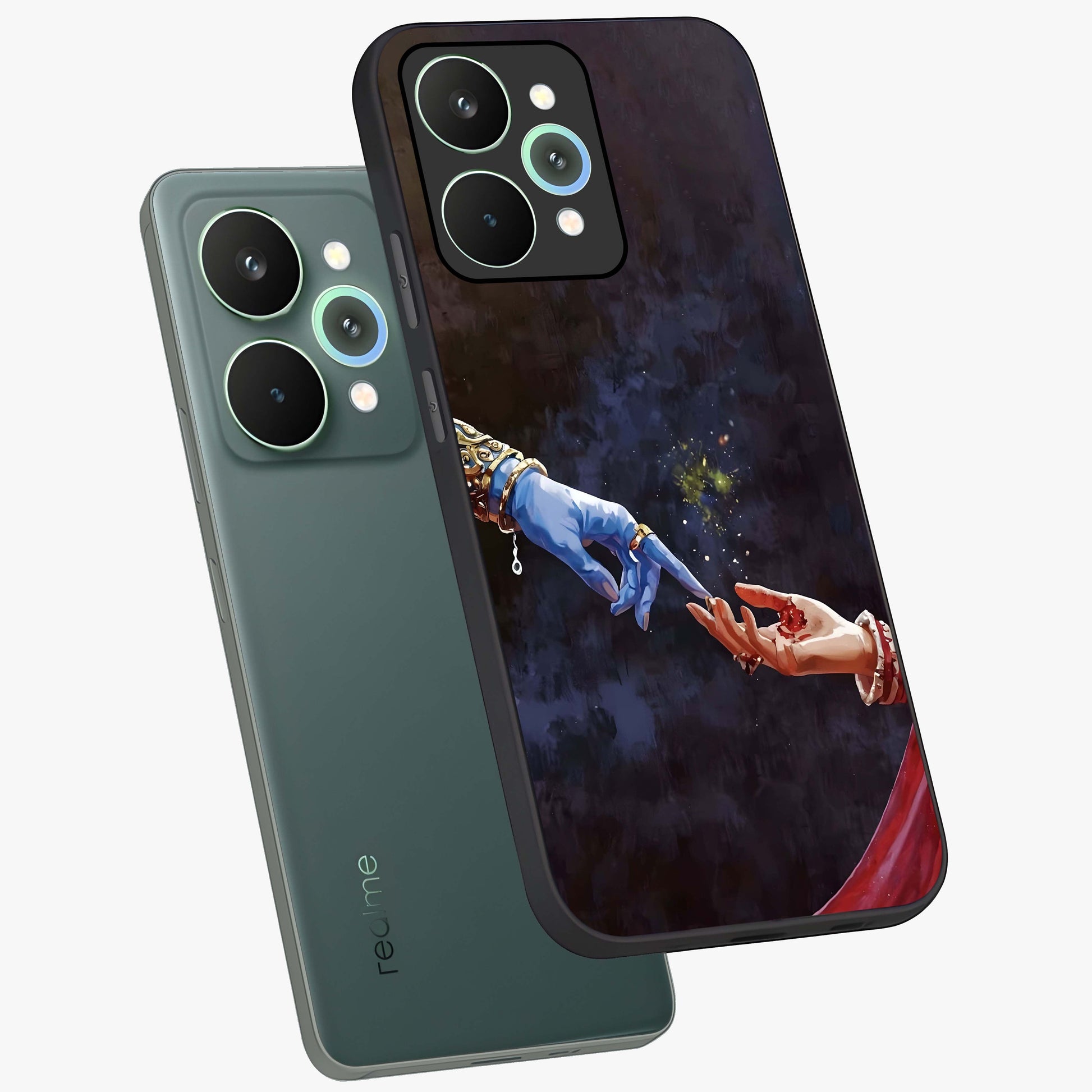 Divine Touch Eternal Glass Case displayed in angled mockup highlighting elegant divine inspired design with calm aesthetic style.